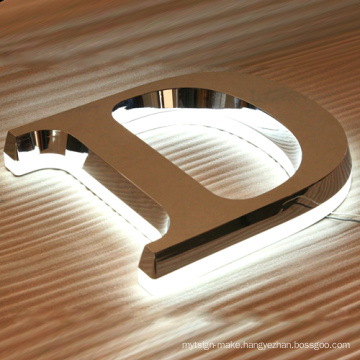 Metal Sign Metal Logo Stainless Steel Letter and LED Lighting